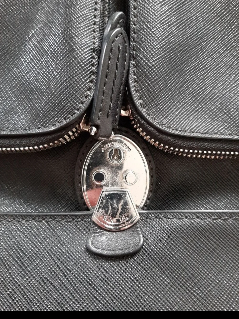 Black Men's Leather Briefcase Bag - Picture 8 of 8